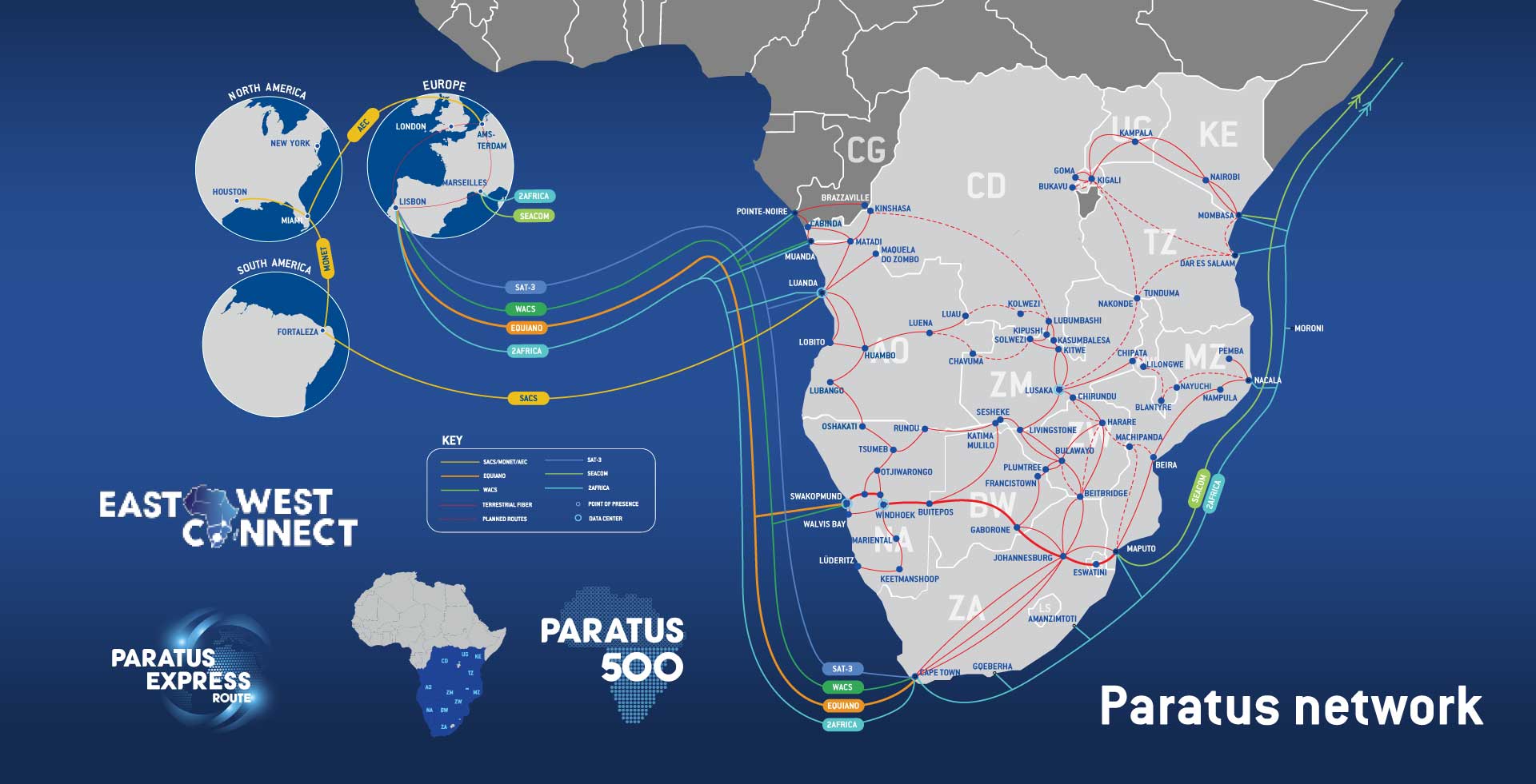Paratus Africa footprint